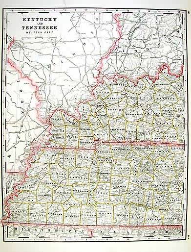 Kentucky and Tennessee - Western Part