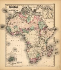 Grays Atlas Map of Africa'