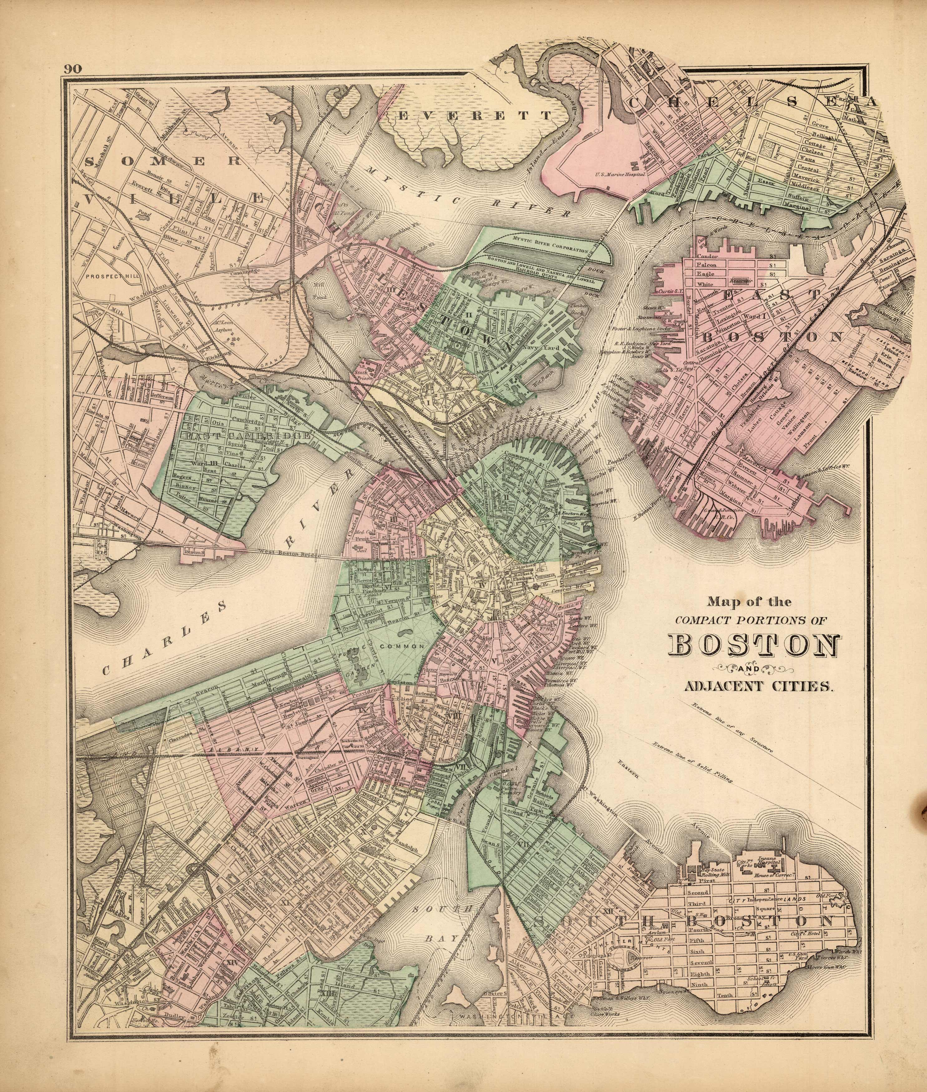 Grays Atlas Map of Boston and Adjacent Cities' Grays Atlas Map of Boston and Adjacent Cities'
