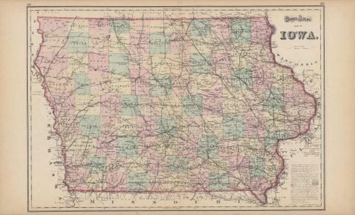 Grays Atlas Map of Iowa'