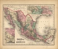 Grays Atlas Map of Mexico (Inset map of the Territory and Isthmus of Tehuantepec)'