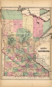 Grays Atlas Map of Minnesota'