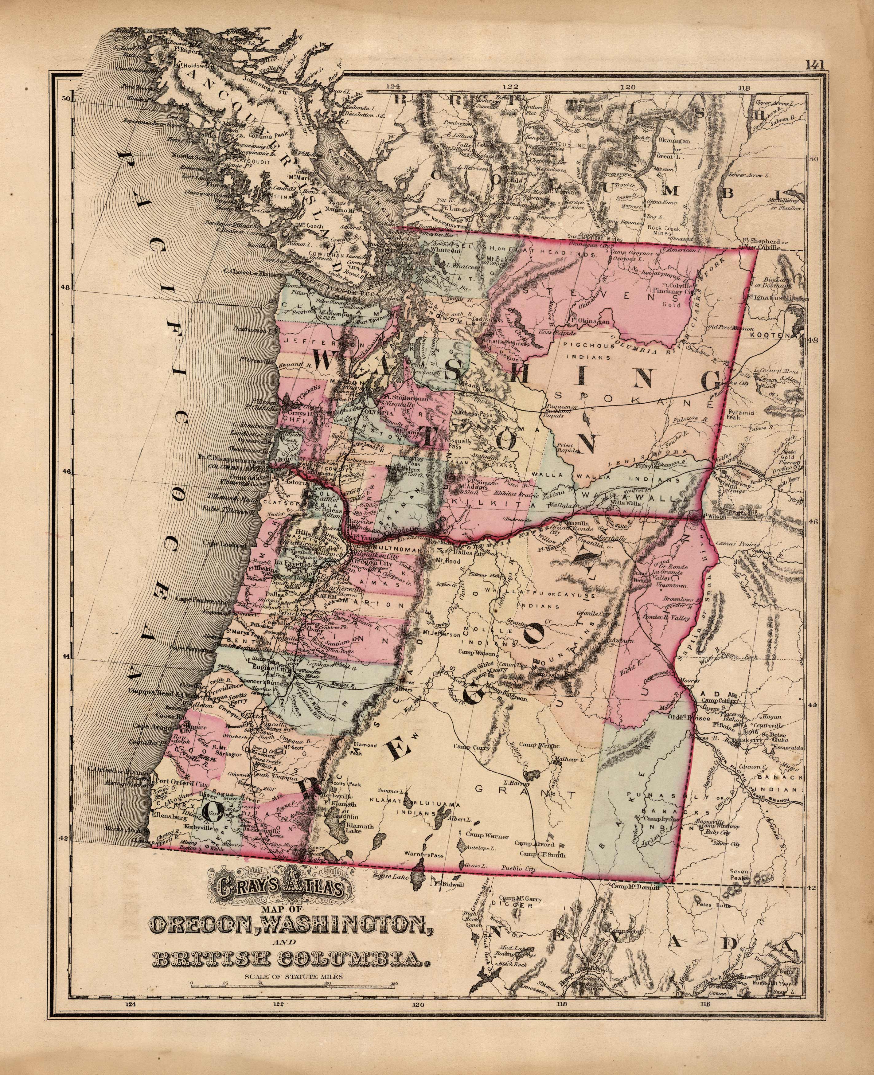 Map of Oregon