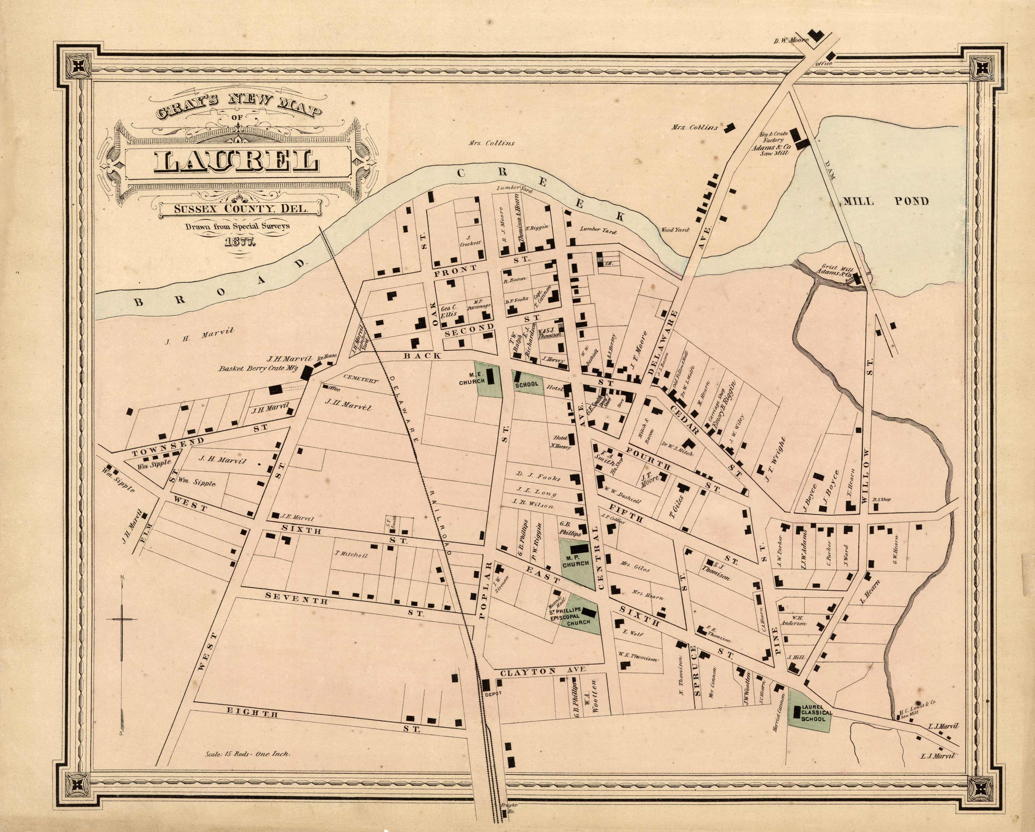 Grays New Map of Laurel