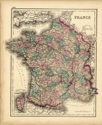 France with inset map of Corsica