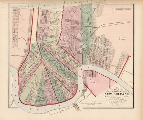 Map of the City of New Orleans