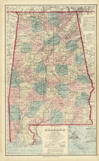 Grays New Map of Alabama'