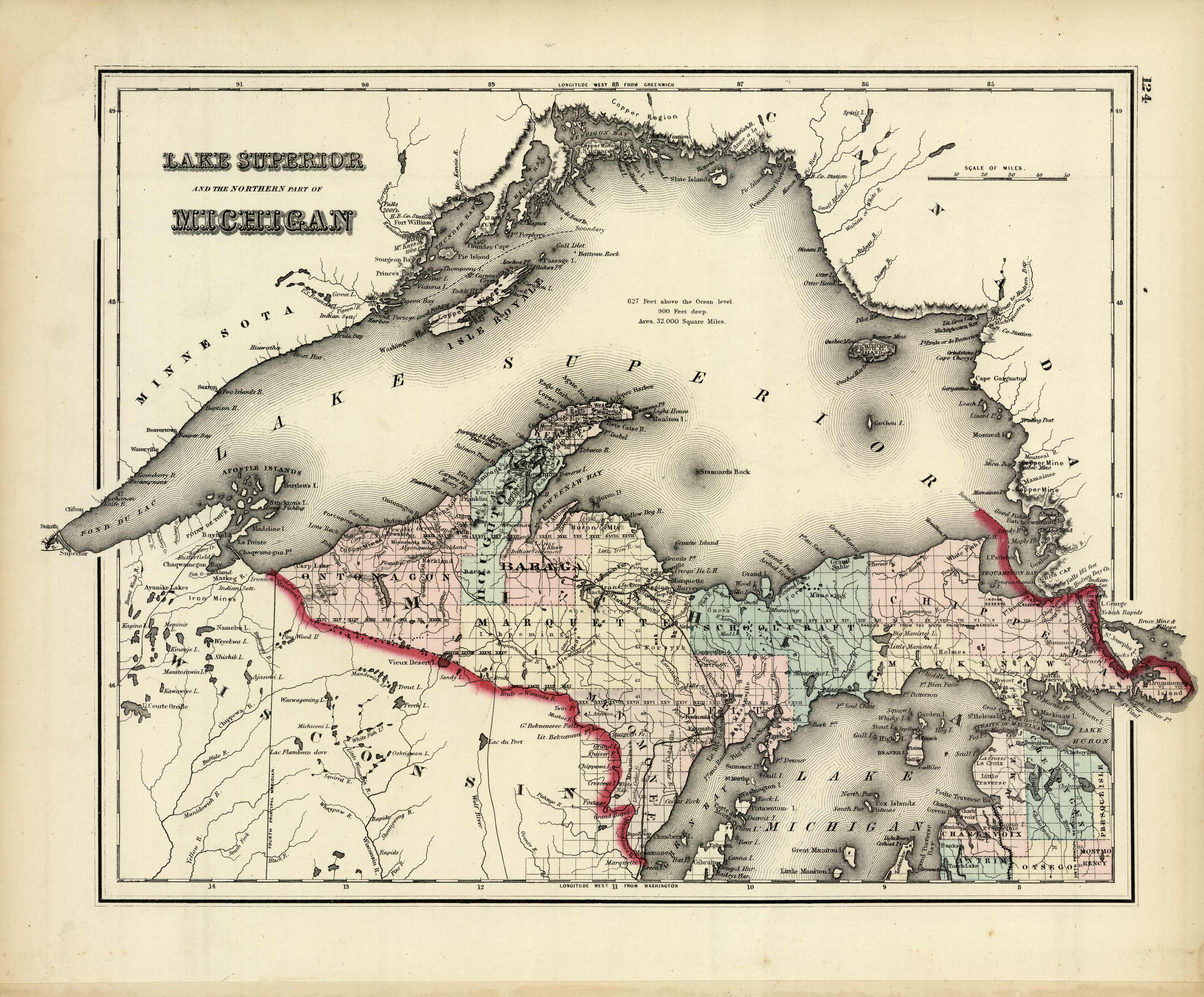 Lake Superior and the Northern Part of Michigan