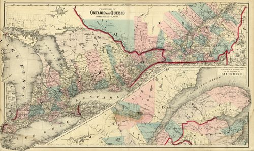 Provinces of Ontario and Quebec - Dominion of Canada