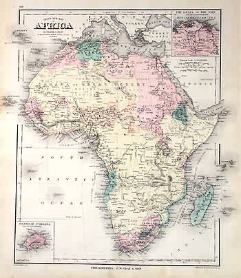 Grays New Map of Africa' - Art Source International