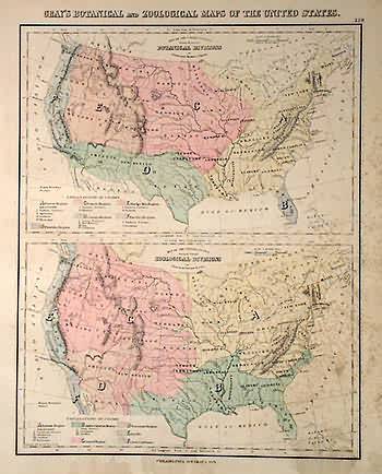 Grays Botanical and Zoological Maps of the United States' Grays Botanical and Zoological Maps of the United States'