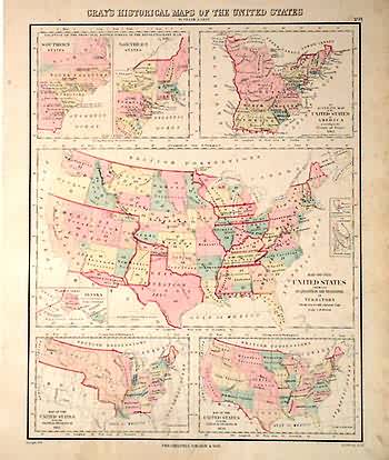 Grays Historical Maps Of The United States' - Art Source International