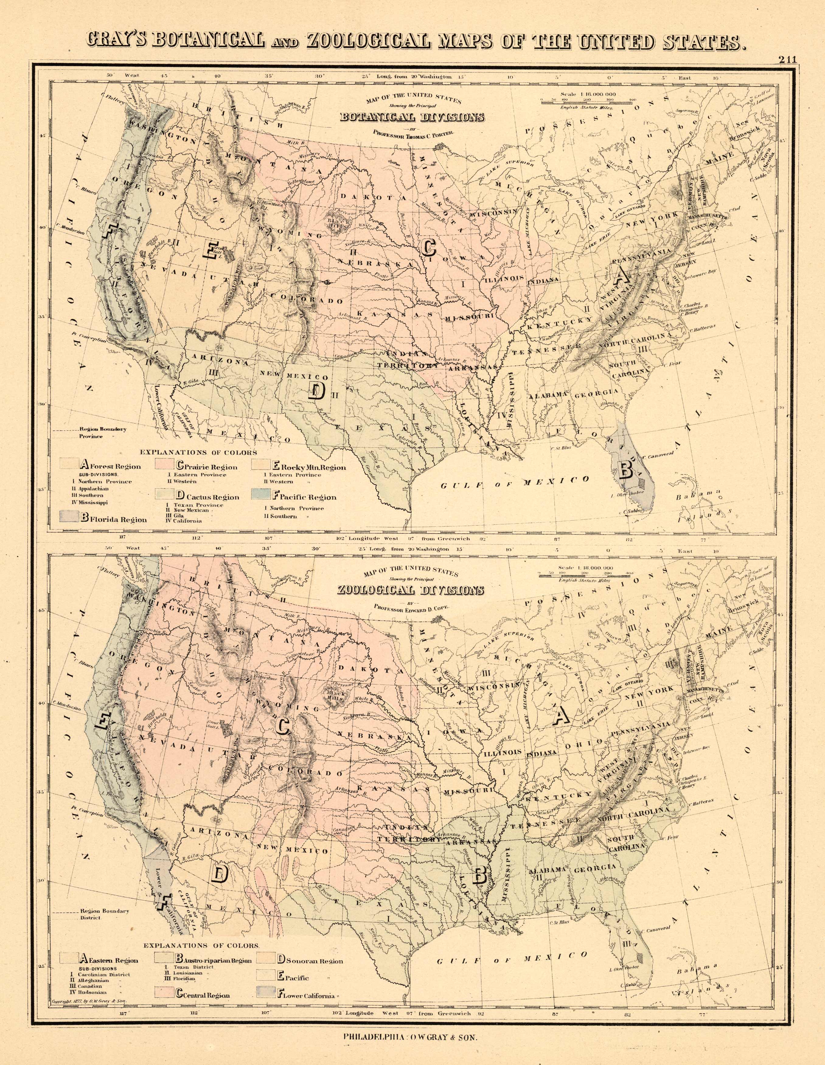 Botanical and Zoological Maps of the United States