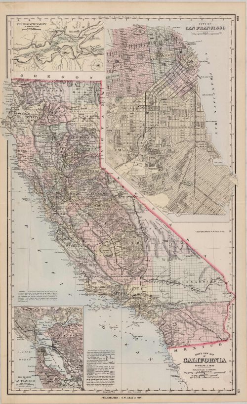 Grays New Map of California'