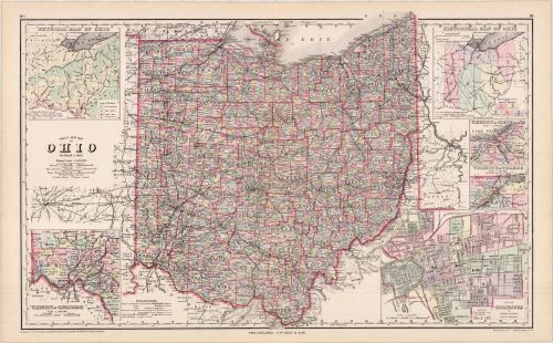 Grays New Map of Ohio'