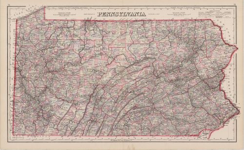 Grays New Map of Pennsylvania'