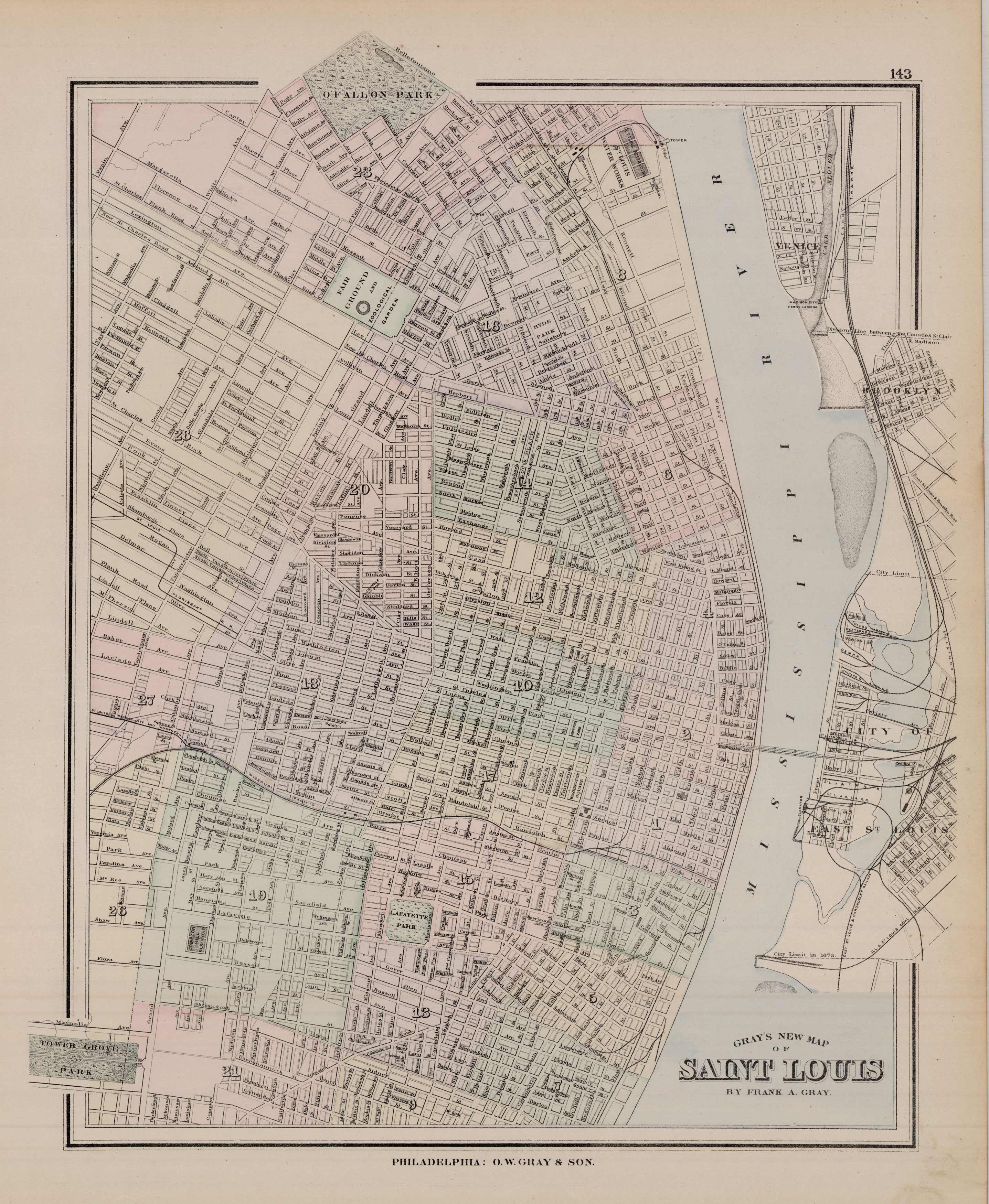 Grays New Map of Saint Louis' Grays New Map of Saint Louis'