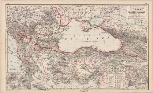 Grays New Map of the Countries Surrounding the Black Sea: Comprising Turkey in Europe