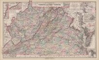 Grays New Topographical Map of Virginia and West Virginia'
