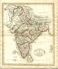Vintage Antique Ancient India Maps