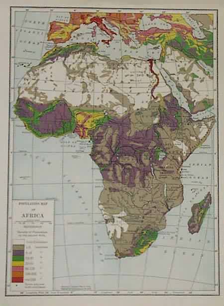 Population Map of Africa