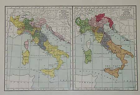 Italy at the close of the xv century / Unification of Italy 1859-1924