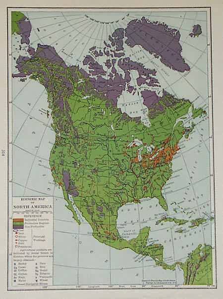 Economic Map of North America