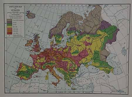 Population Map of Europe
