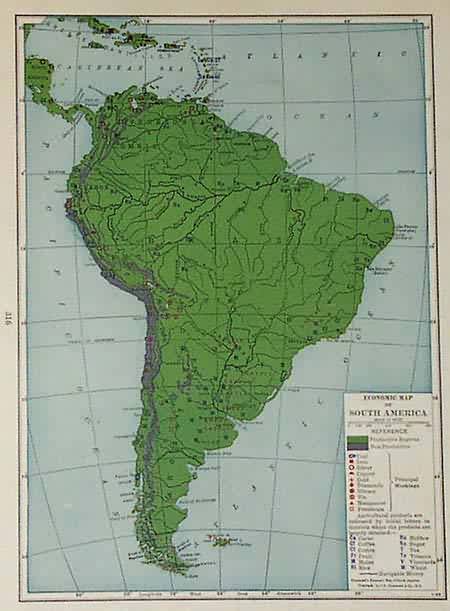 Economic Map of South America