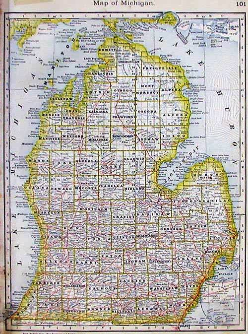 Map of Michigan Map of Michigan