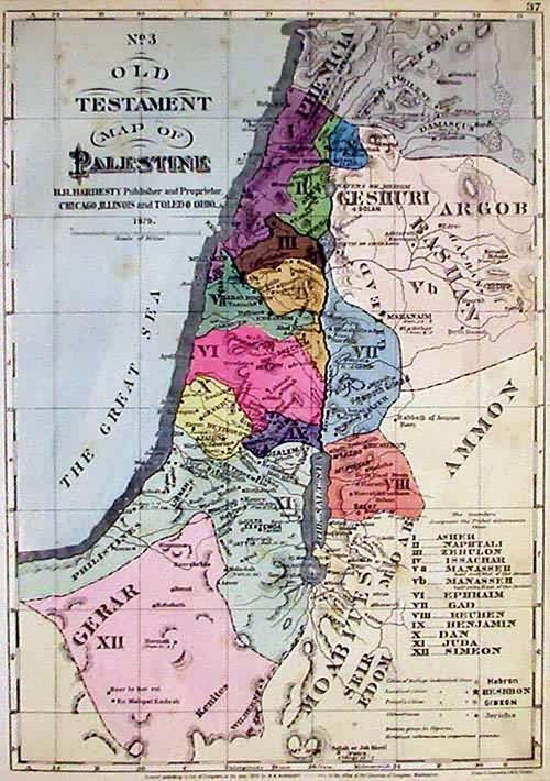 Old Testament Map of Palestine