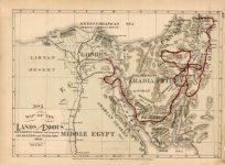 Map of the Lands of the Exodus