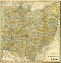 New Sectional and Township Map of Ohio
