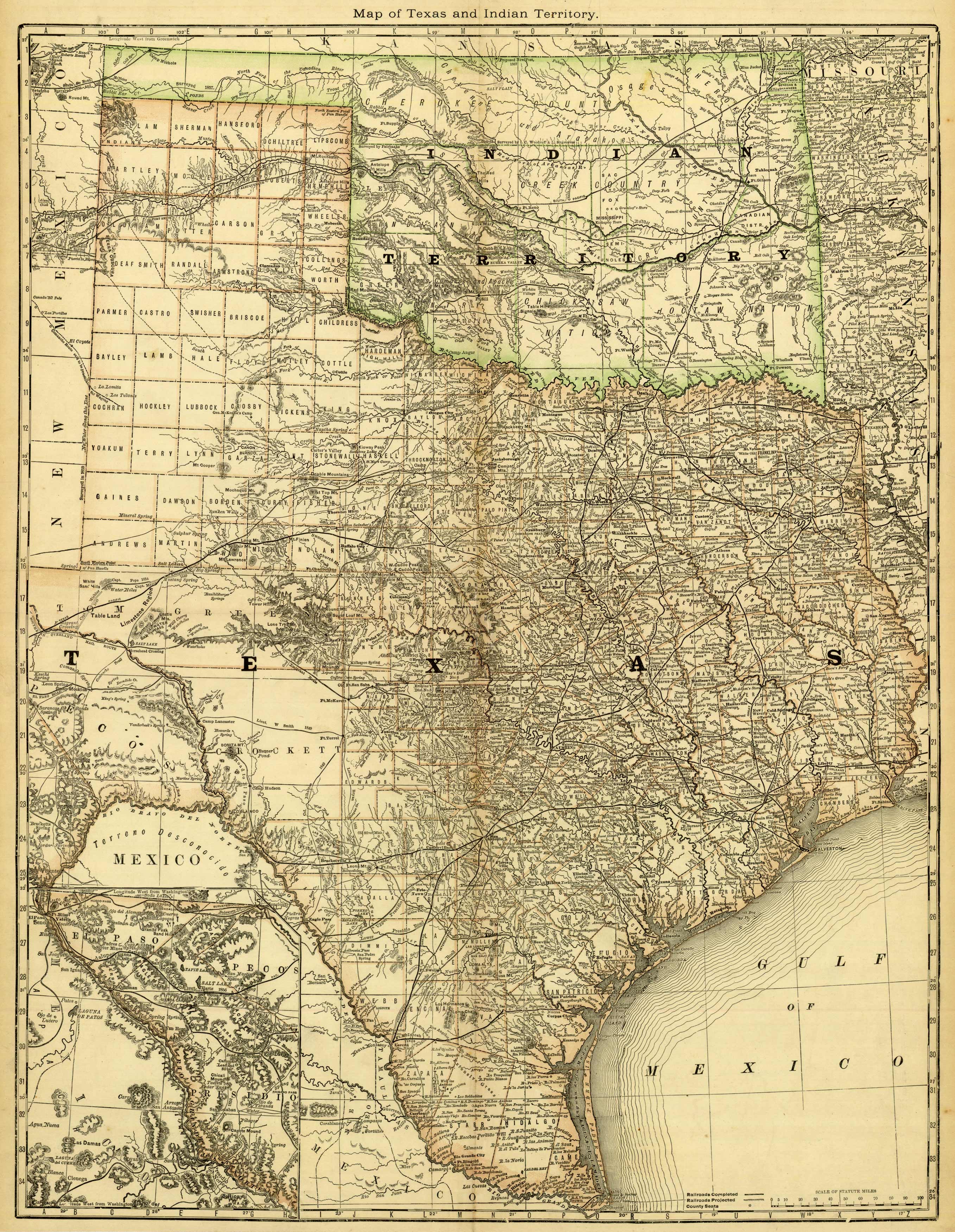 Texas and Indian Territory