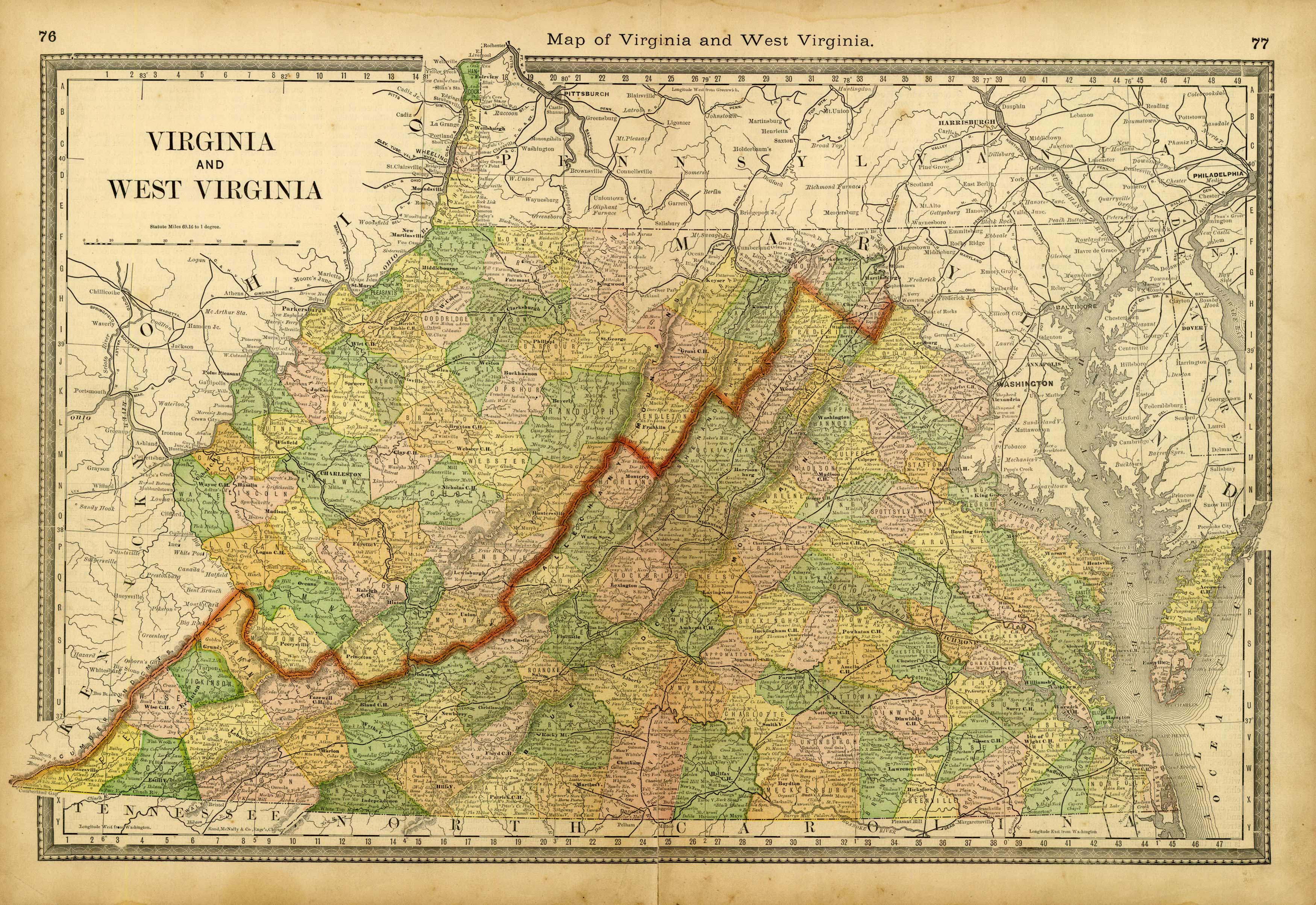 Virginia and West Virginia