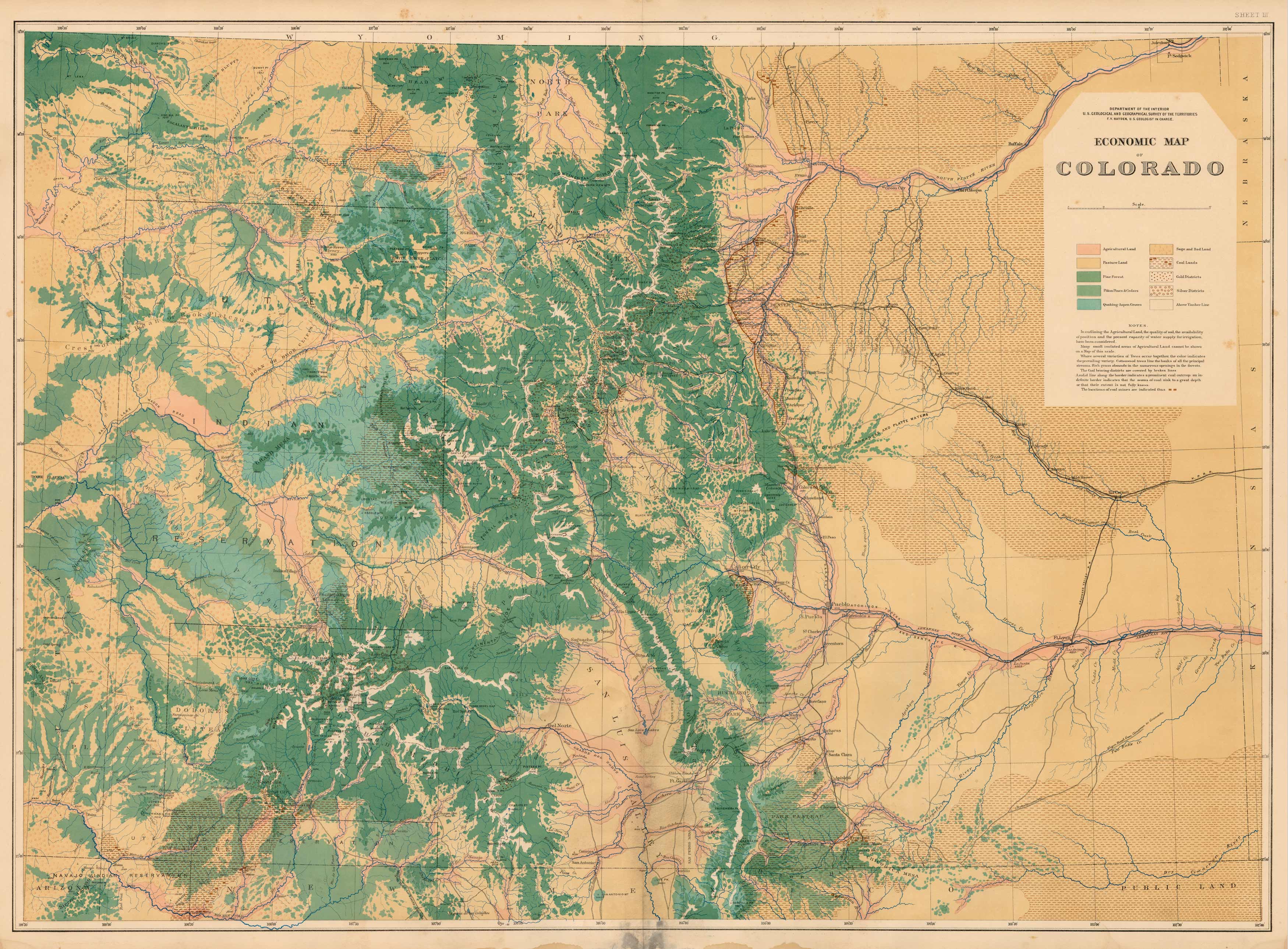 Sheet III - Economic Map of Colorado Sheet III - Economic Map of Colorado