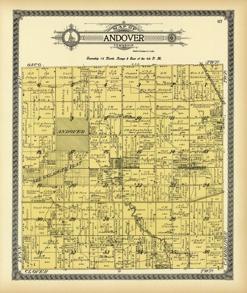 Map of Andover Township