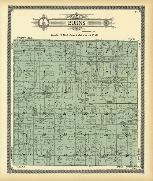 Map of Burns Township