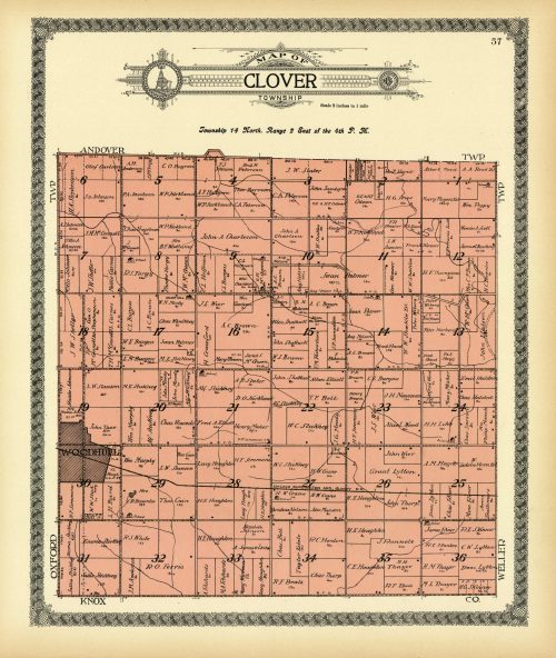 Map of Clover Township