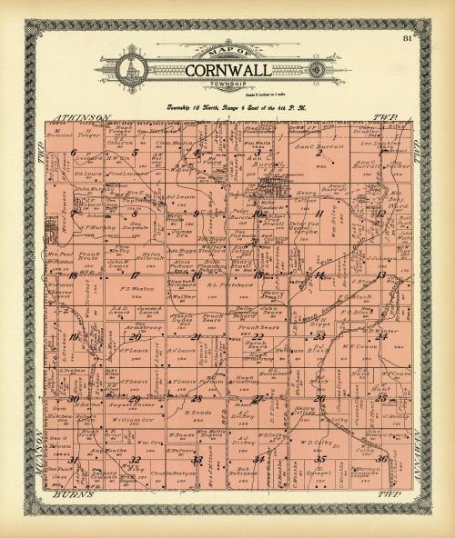 Map of Cornwall Township