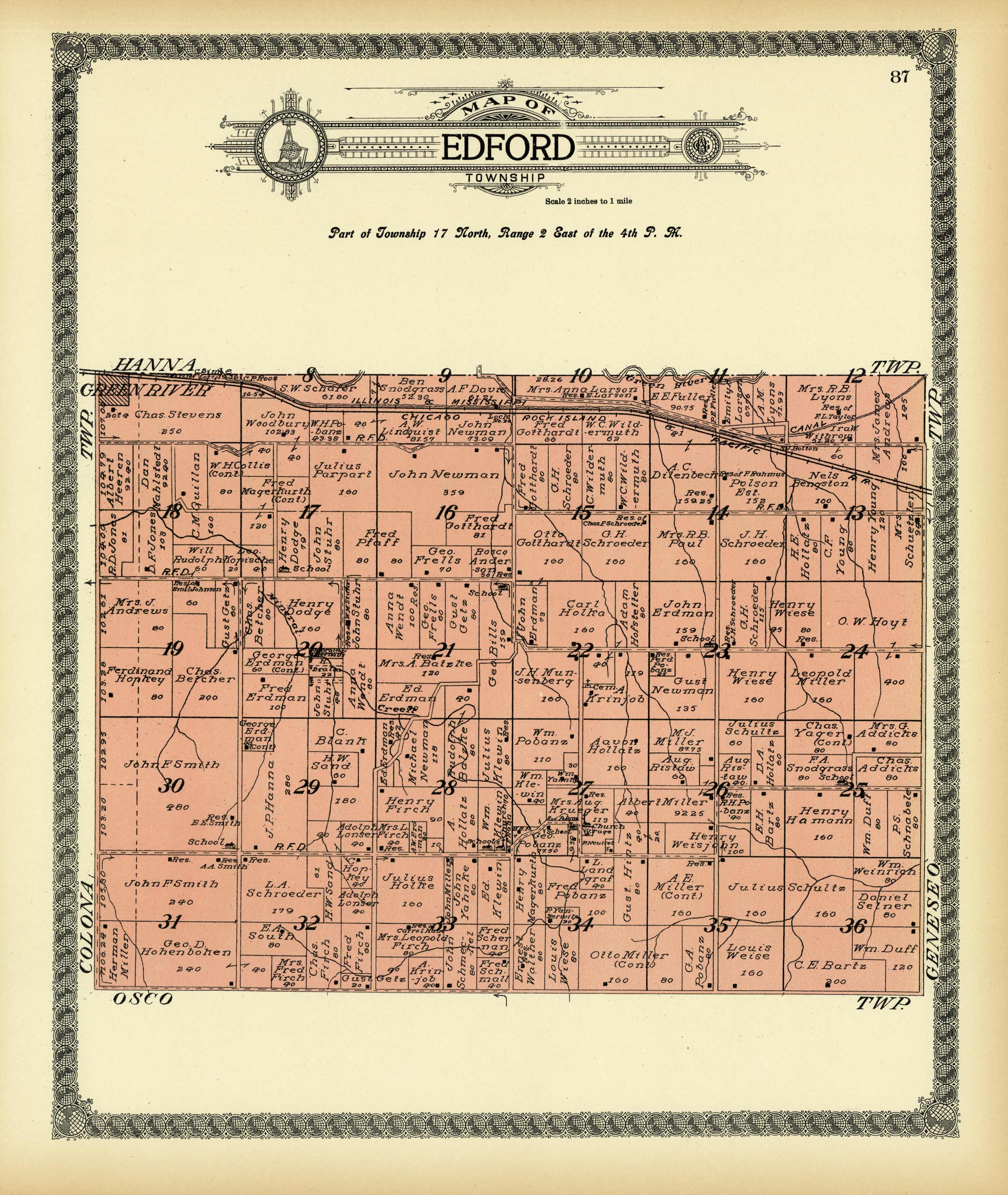 Map of Edford Township