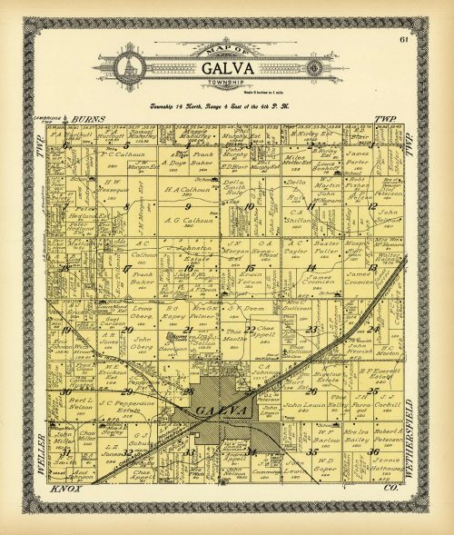 Map of Galva Township