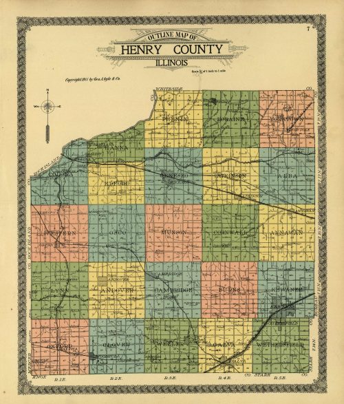 Outline Map of Henry County