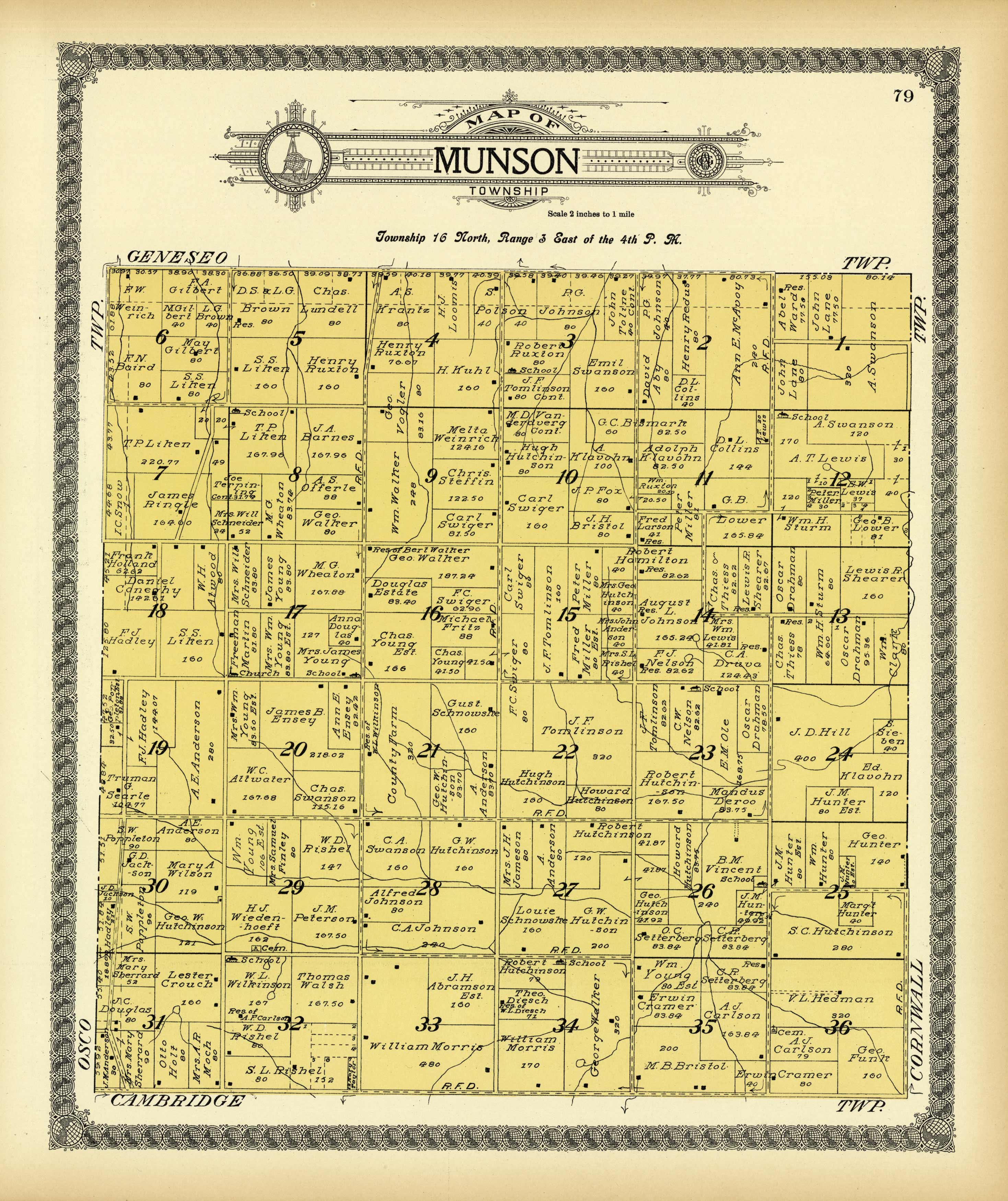 Map of Munson Township Art Source International