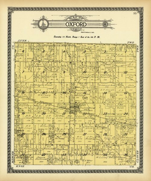 Map of Oxford Township