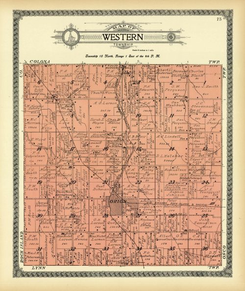 Map of Western Township