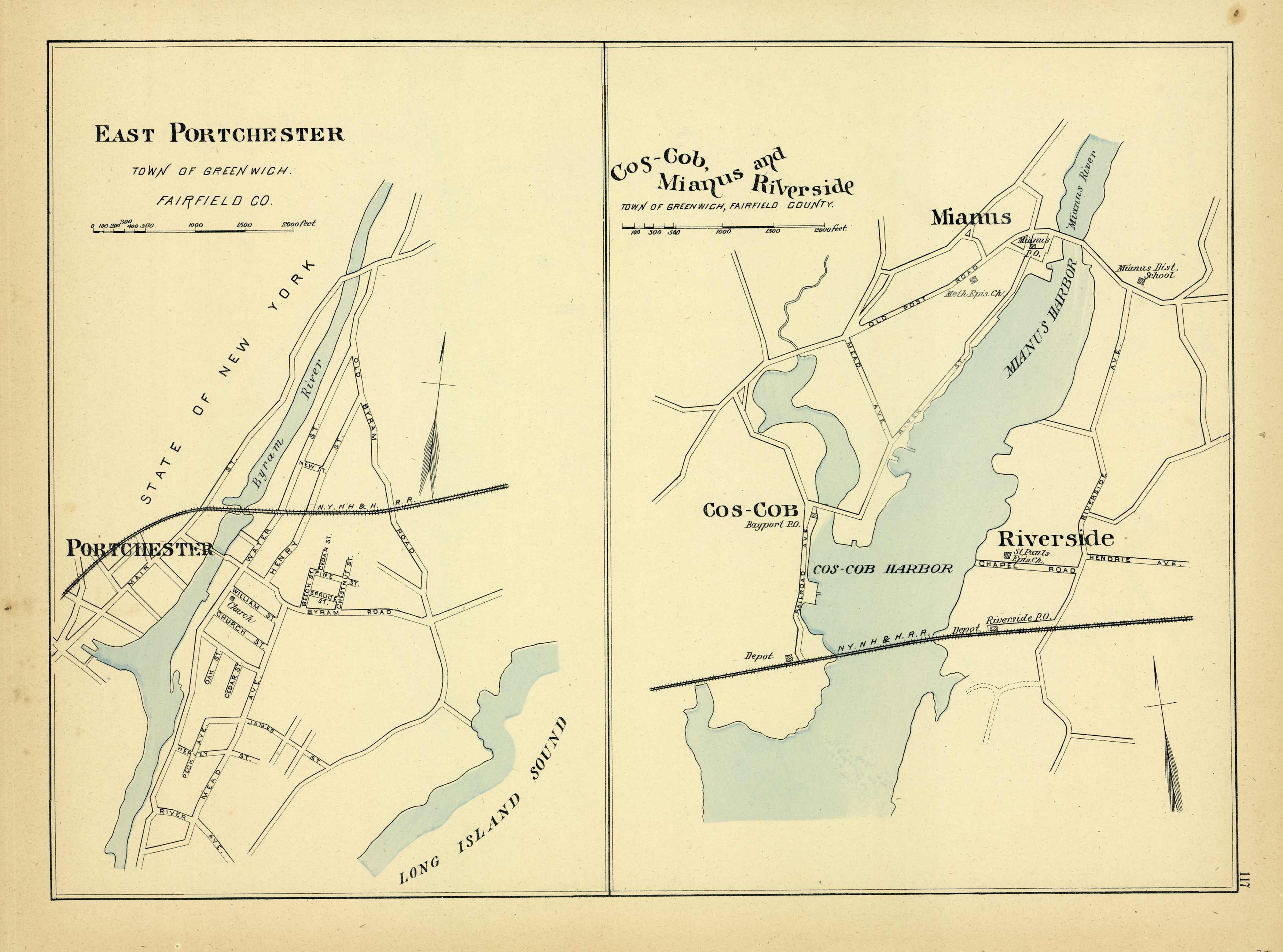 East Portchester Town of Greenwich Cos-Cob Mianus and Riverside East Portchester Town of Greenwich Cos-Cob Mianus and Riverside