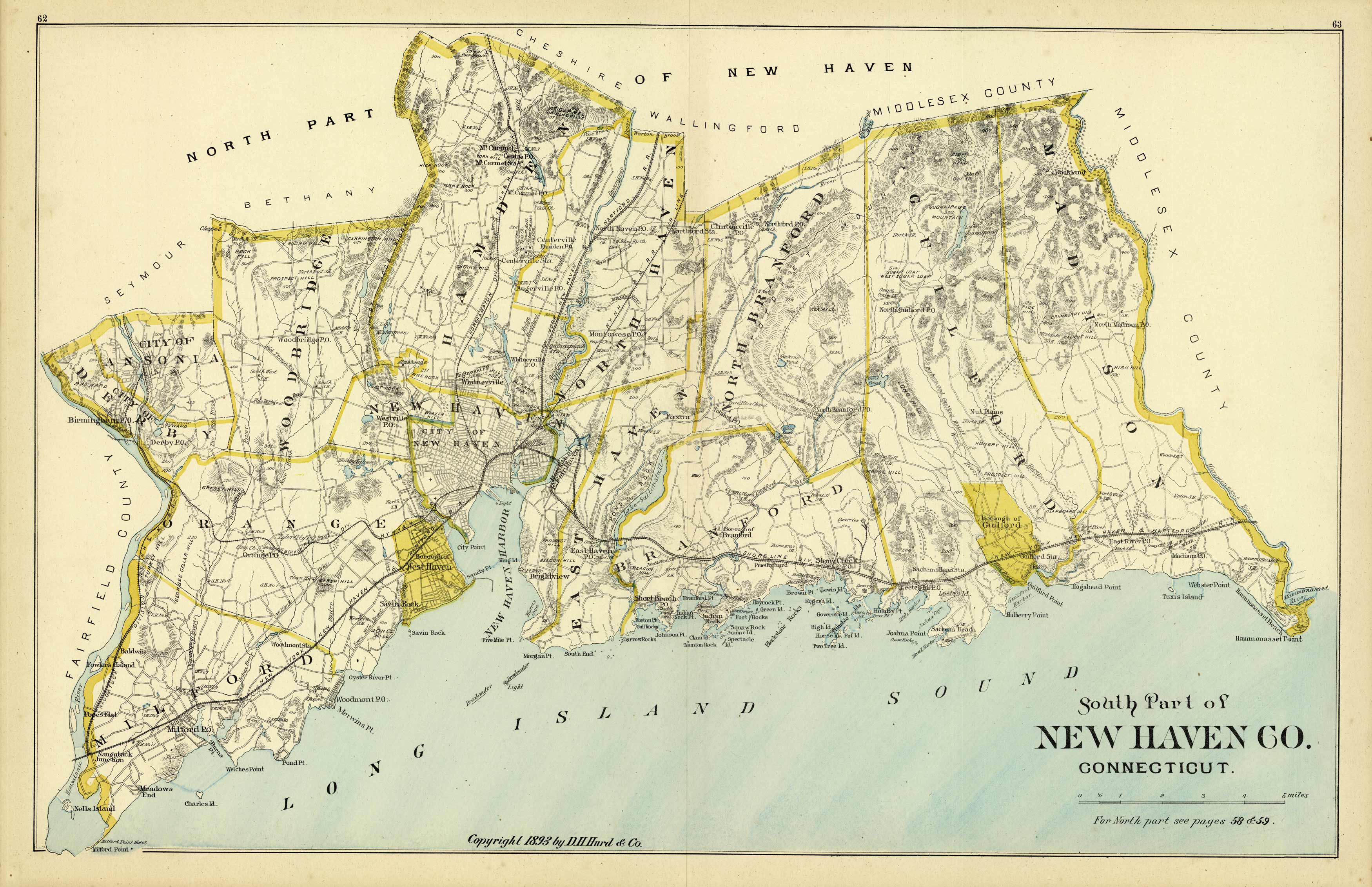 South Part of New Haven County Connecticut South Part of New Haven County Connecticut