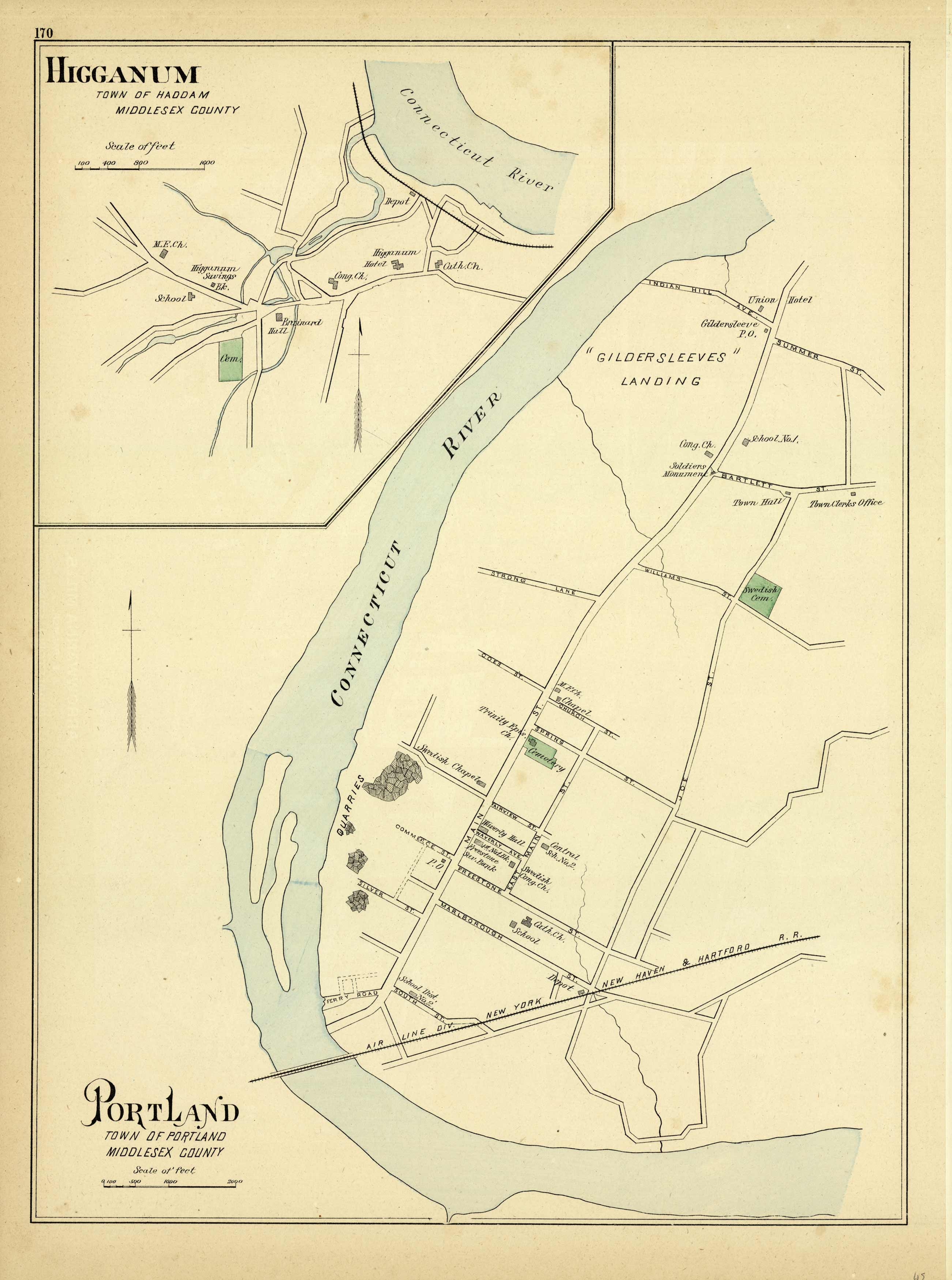 Higganum Town of Haddam Town of Portland Higganum Town of Haddam Town of Portland