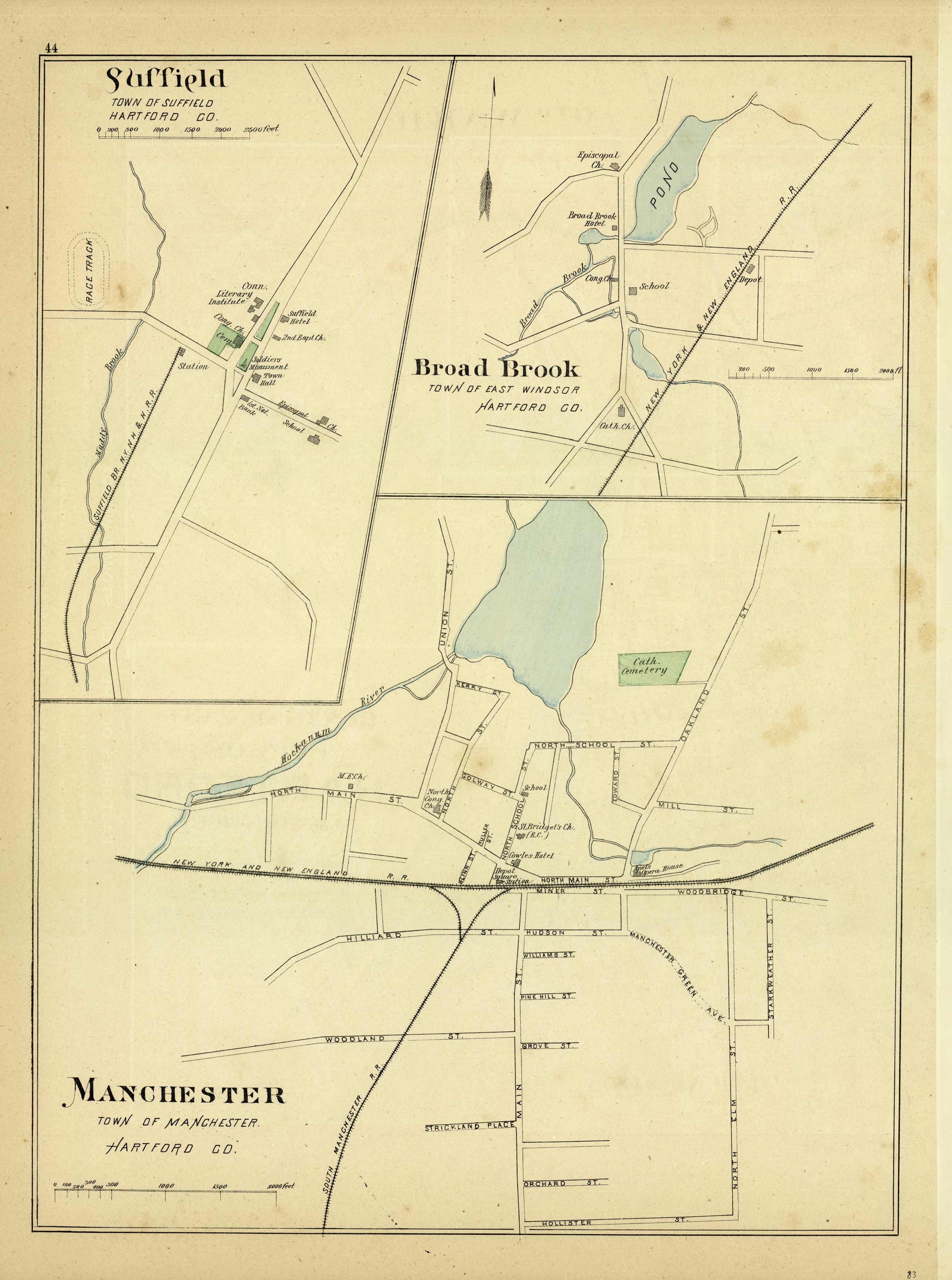 Town of Manchester Broad Brook Town of East Windsor Town of Suffield